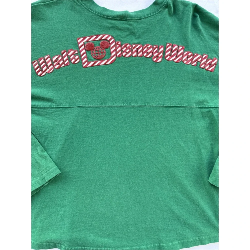 Minnie Mouse Christmas Spirit‎ Jersey Childs Size XL Green Walt Disney World
